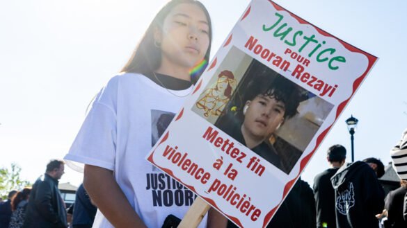 Vigil Longueuil justice pour Nooran Rezayi : rassemblement de soutien communautaire