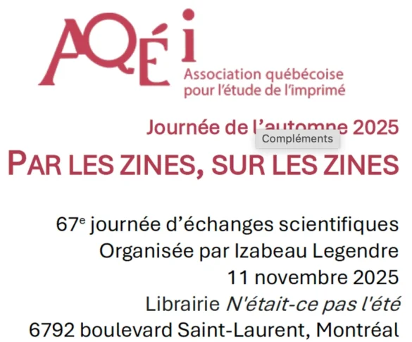 📚 Une journée scientifique à Montréal pour explorer les zines et l’édition alternative ! #Zines #Montréal #Culture #Expozine